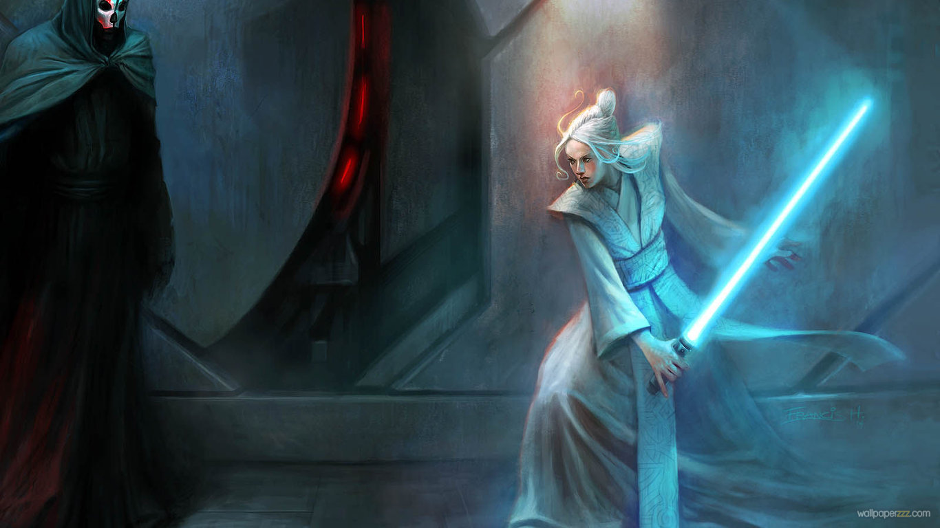Free download Download Jedi Girl Vs Sith Lord HD Wallpaper [1366x768] for your Desktop, Mobile & Tablet. Explore HD Jedi Wallpaper. Star Wars Jedi Wallpaper HD, Jedi Knight