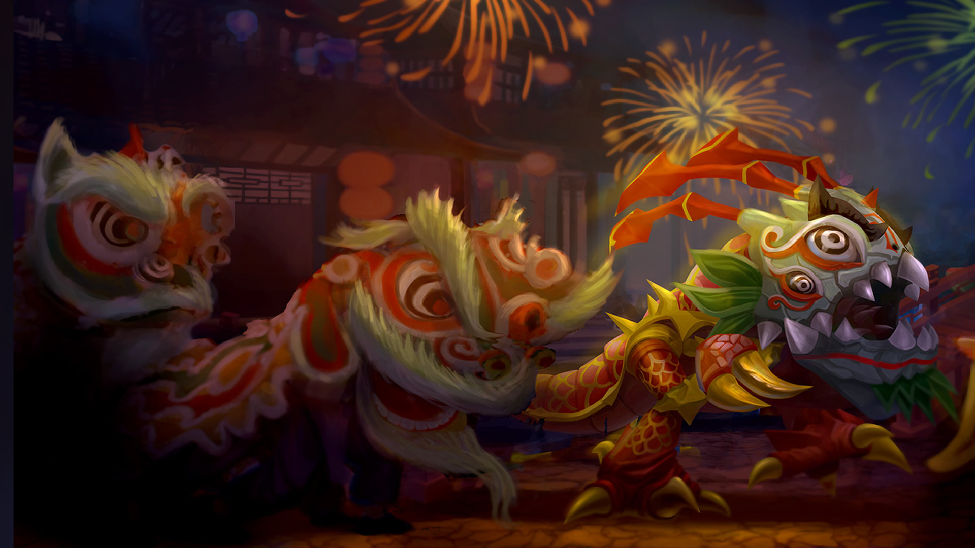 Lion Dance Kog'Maw Wallpaper