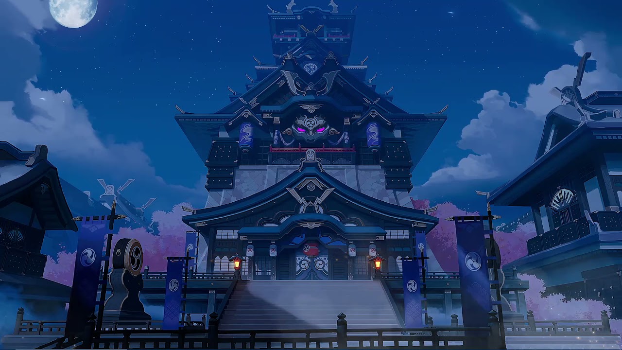 Inazuma Castle at Night