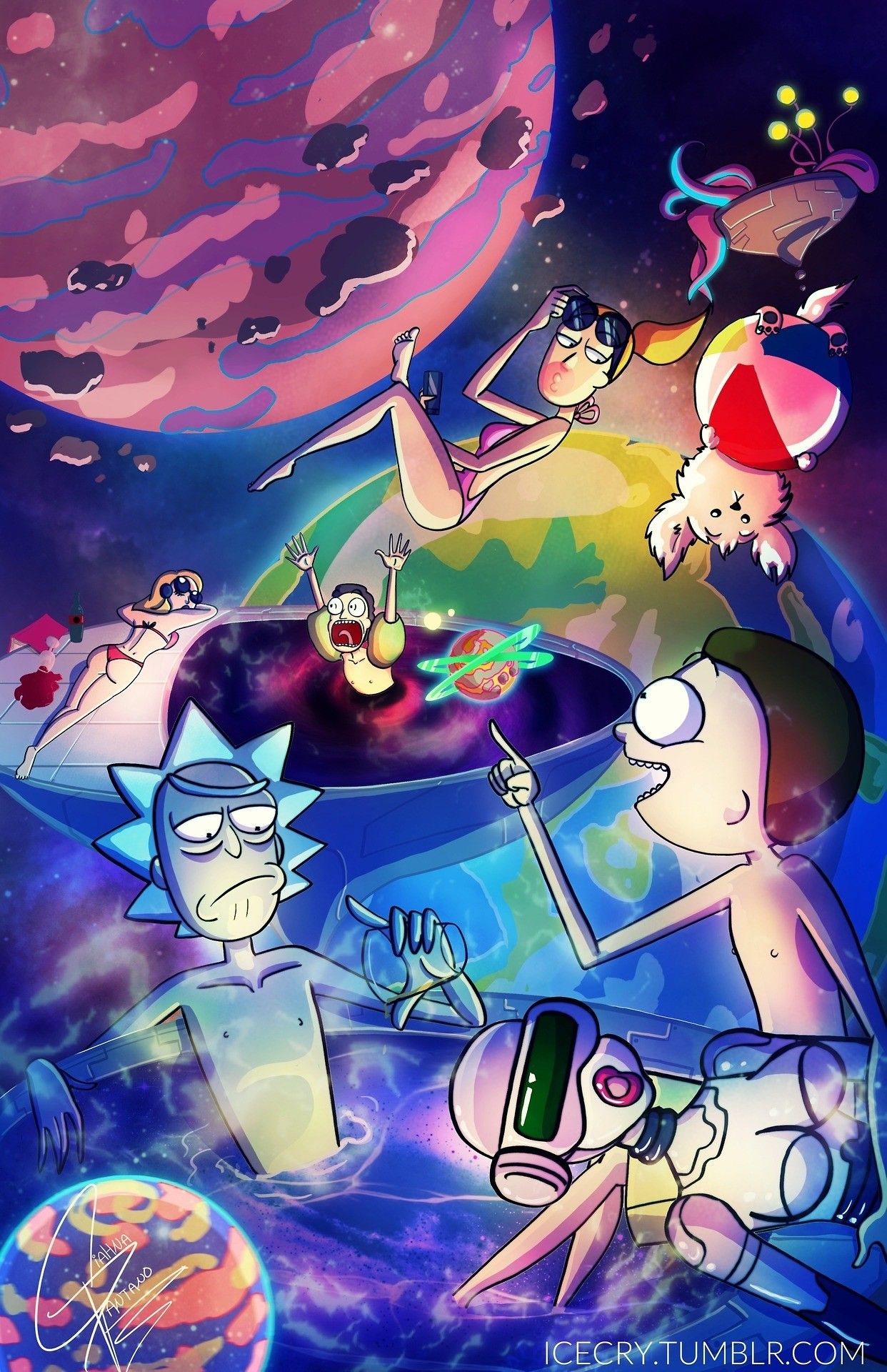 Wallpaper iPhone Tumblr Rick And Morty