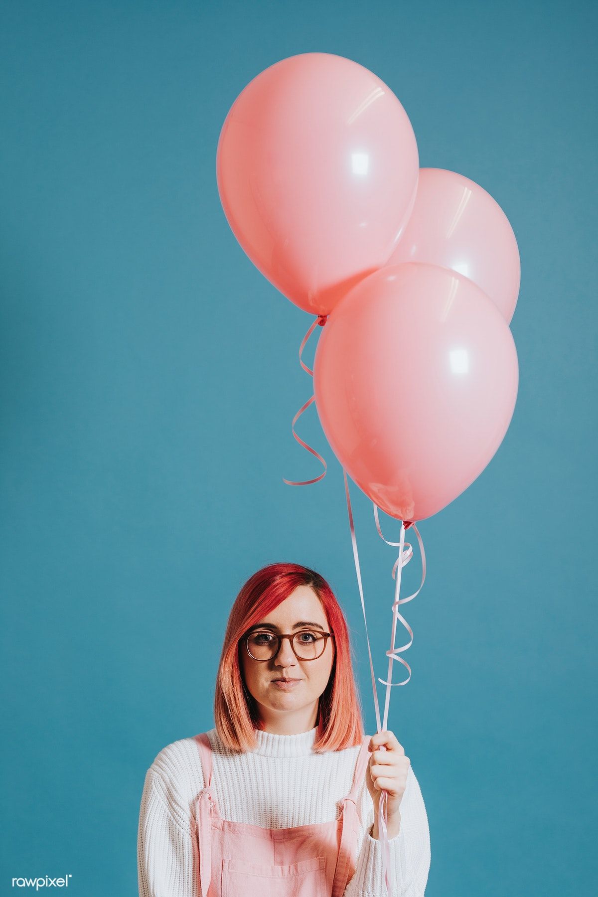Download premium image of Woman holding a pastel pink balloon 559859. Pink balloons, Female image, Balloons photography
