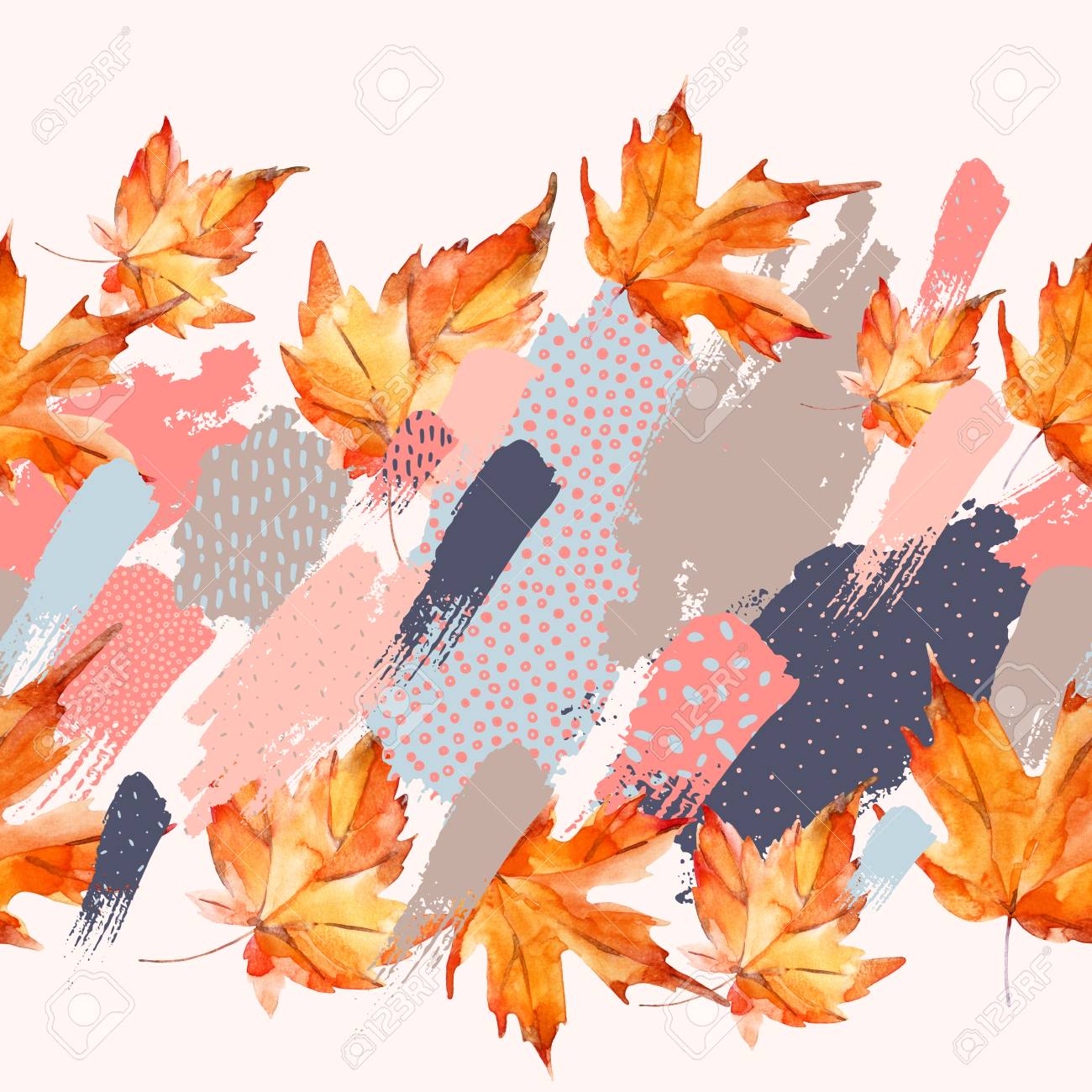 Autumn Watercolour Wallpaper