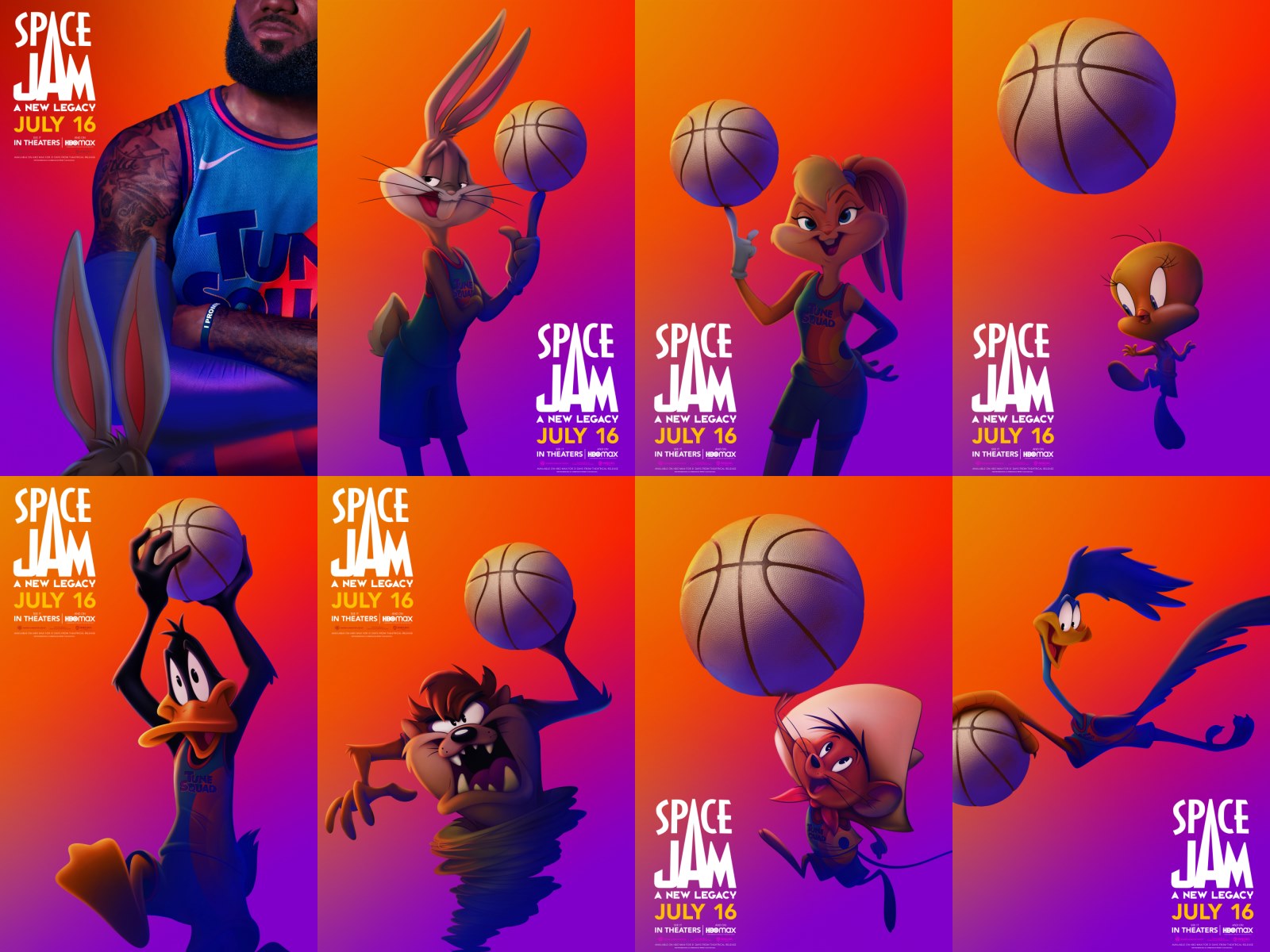 Warner Bros. Unveils Character Posters For Space Jam: A New Legacy