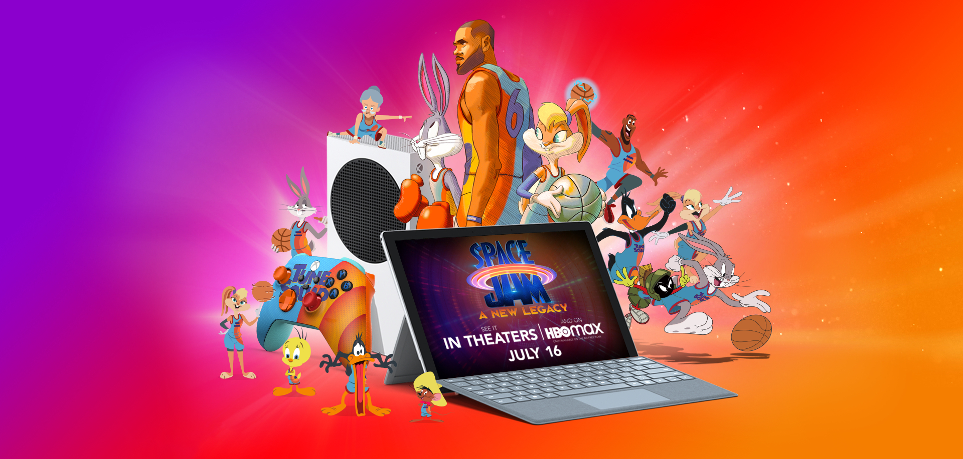 Build your own legacy with Space Jam. Microsoft In Culture