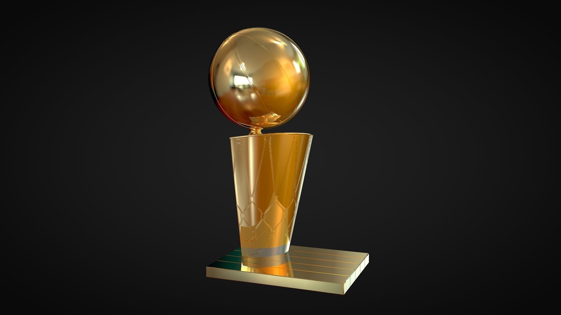NBA Championship Trophy 3D