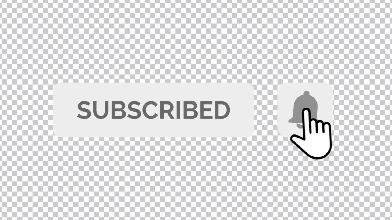 Anitmated YouTube Subscribe Button with Bell Icon (4k Transparent). Youtube logo, Subscribe, Transparent