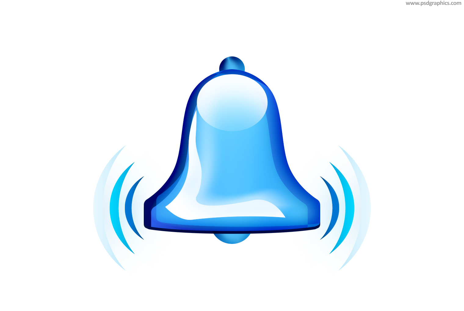 Ringing bell icon PSD