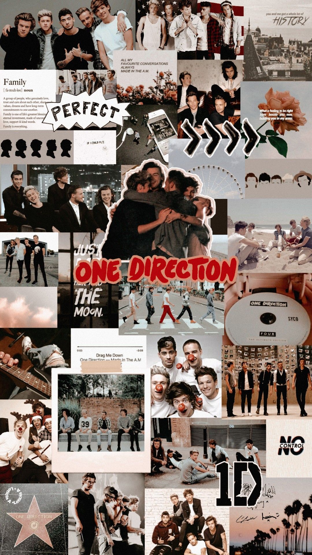 one direction collage tumblr wallpaper