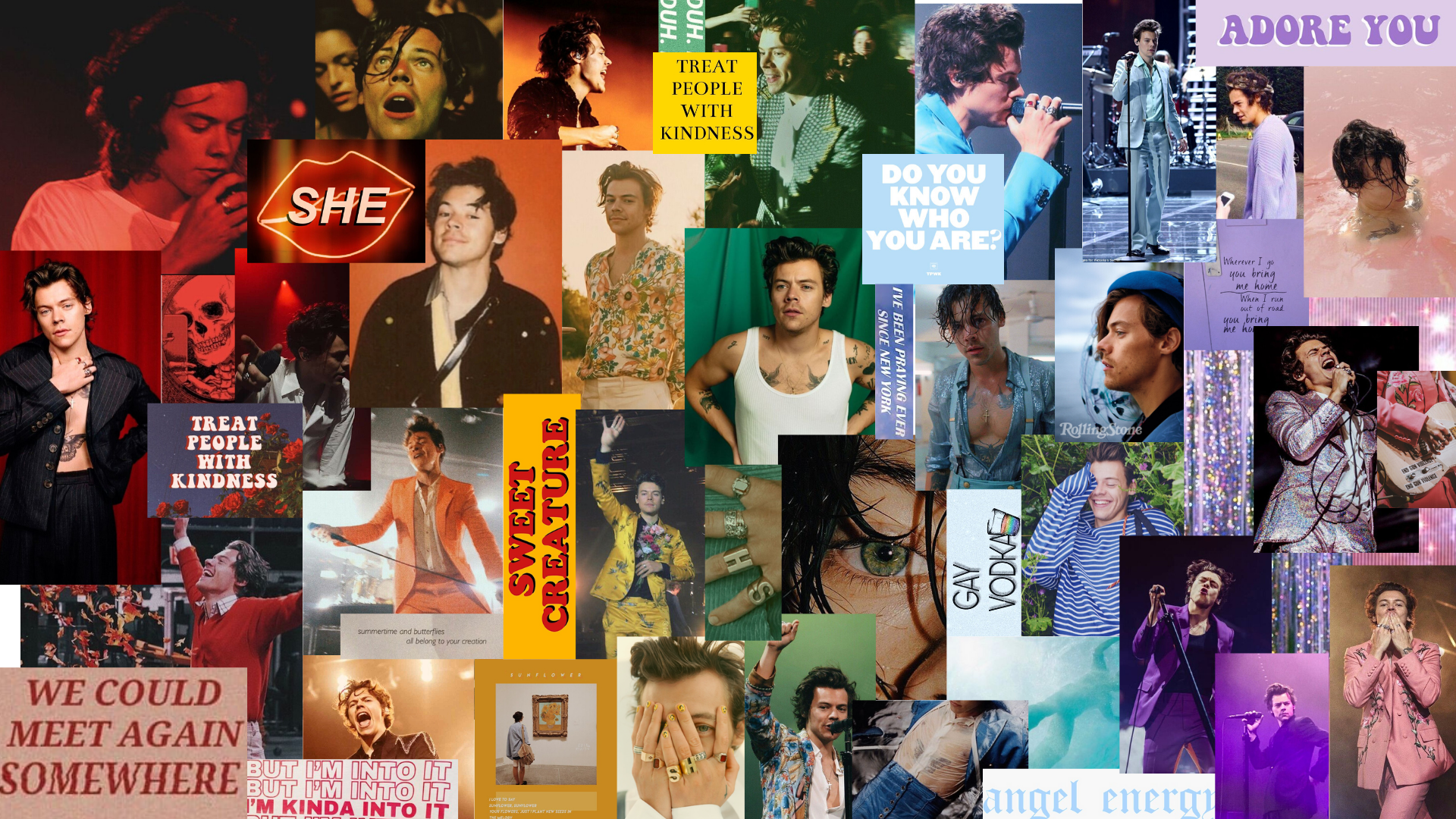 Aesthetic One Direction Desktop Wallpaper Collage