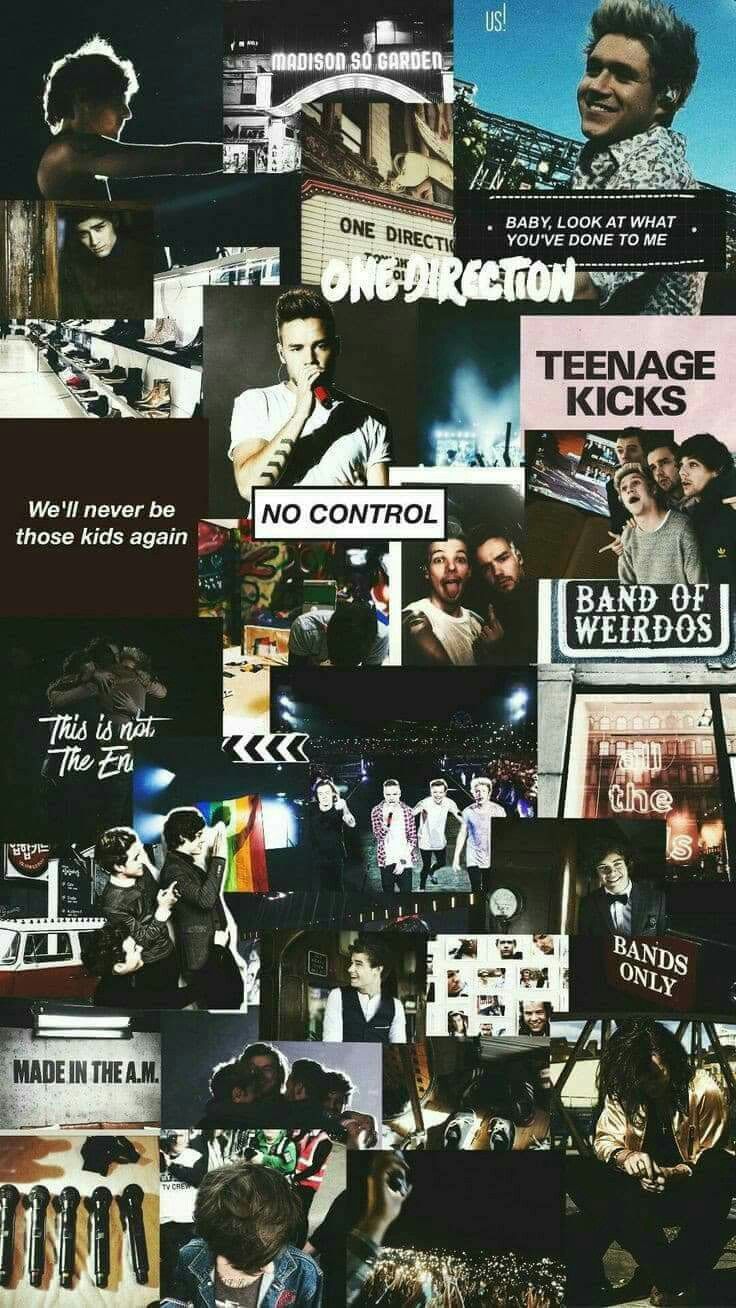 Aesthetic One Direction Laptop Wallpaper Collage
