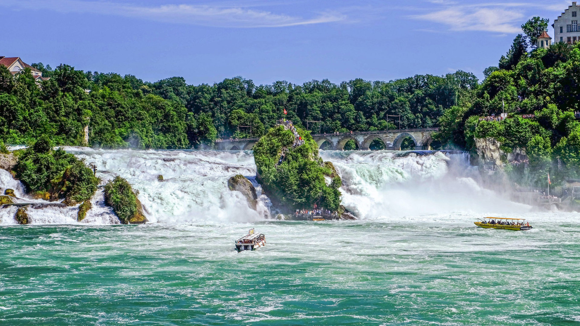 Rhine Falls Schaffhausen Switzerland Europe Summer Landscape Photography HD Wallpaper For Deskx1600, Wallpaper13.com