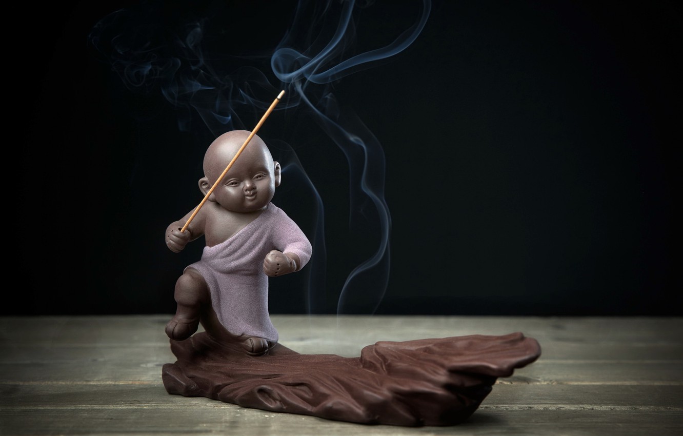 Wallpaper smoke, figure, the incense image for desktop, section разное