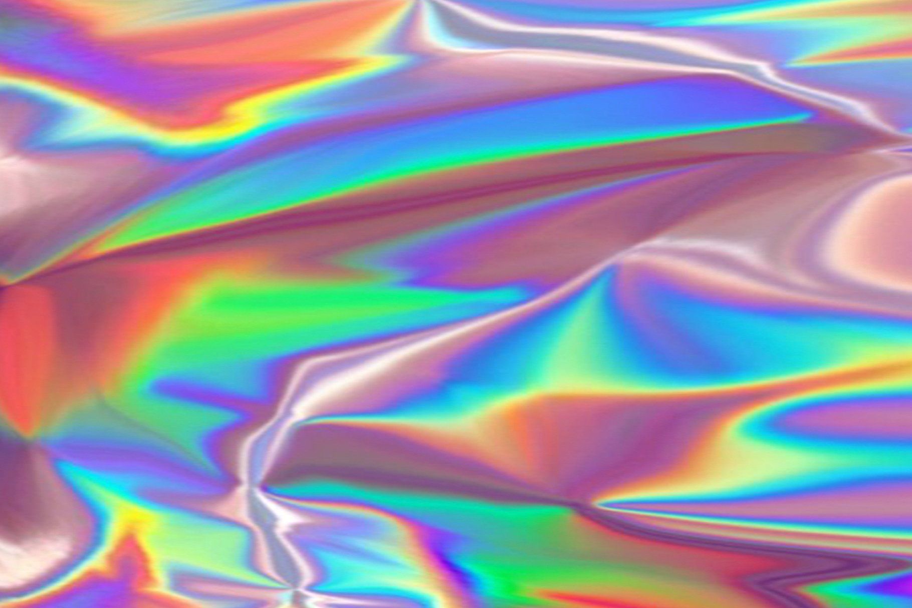 Holographic Aesthetic Rainbow Wallpaper