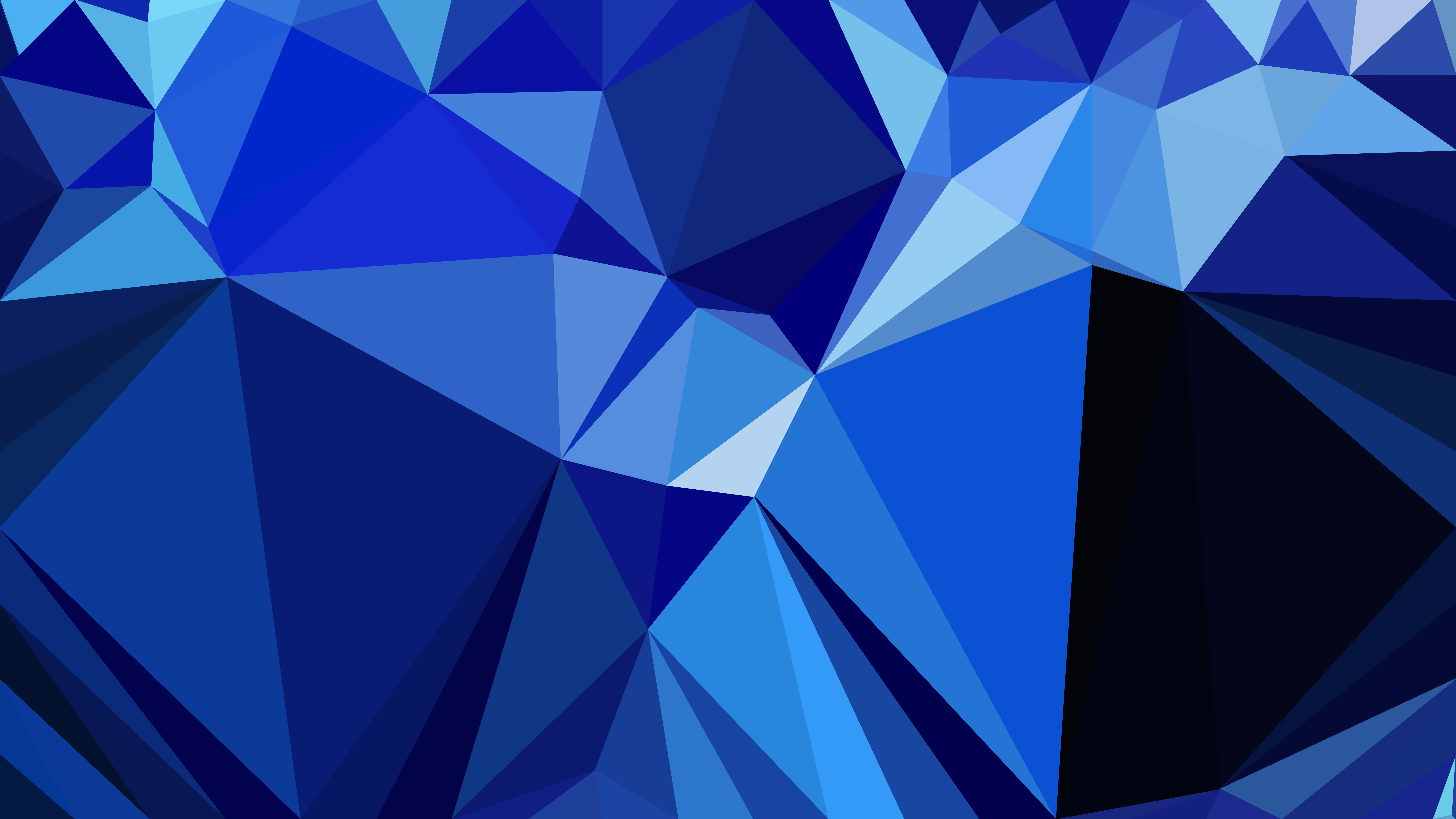 Black And Blue Polygon Abstract Background And Blue Background HD Wallpaper