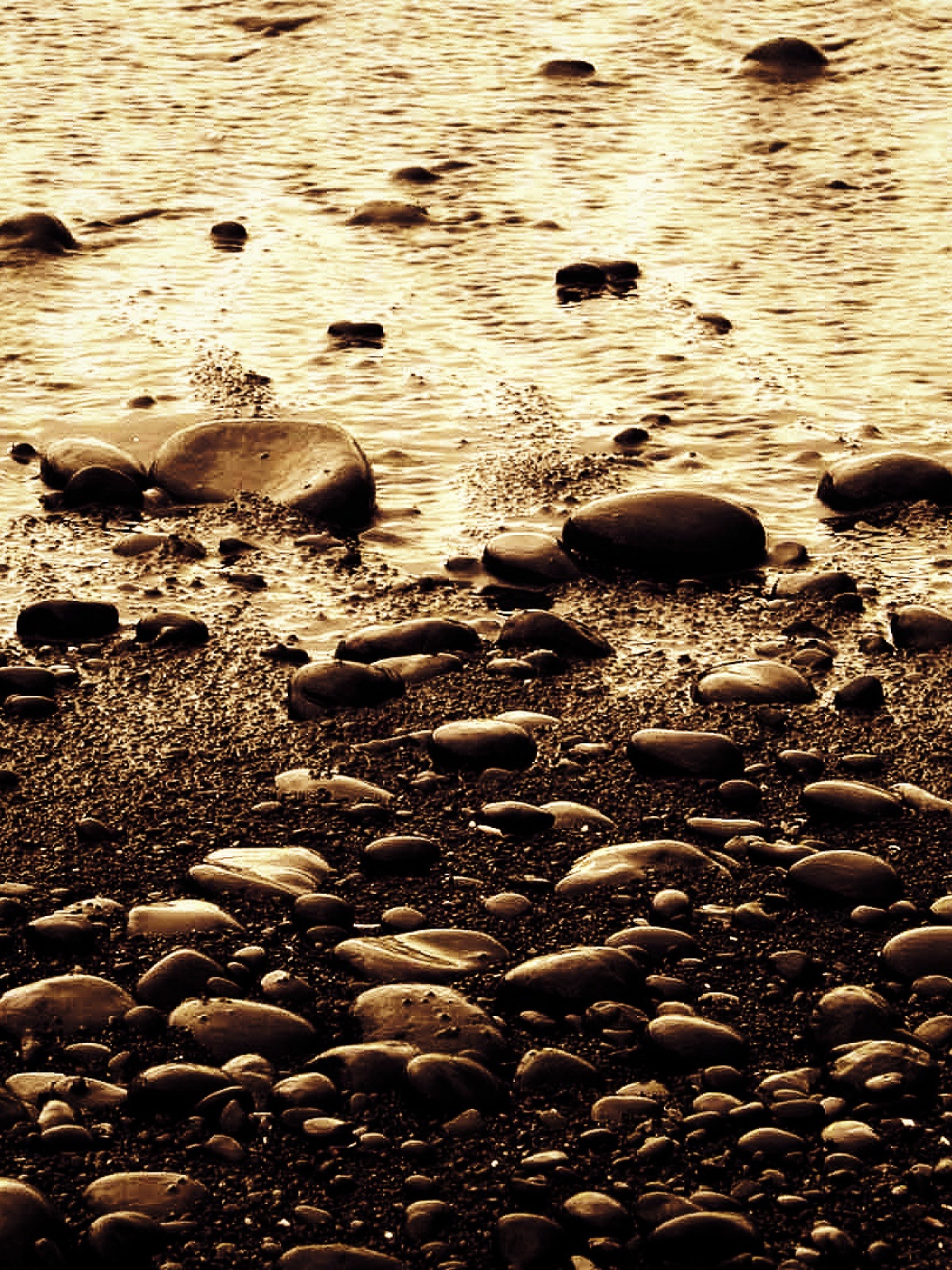 Stones On Beach Android Wallpaper free download