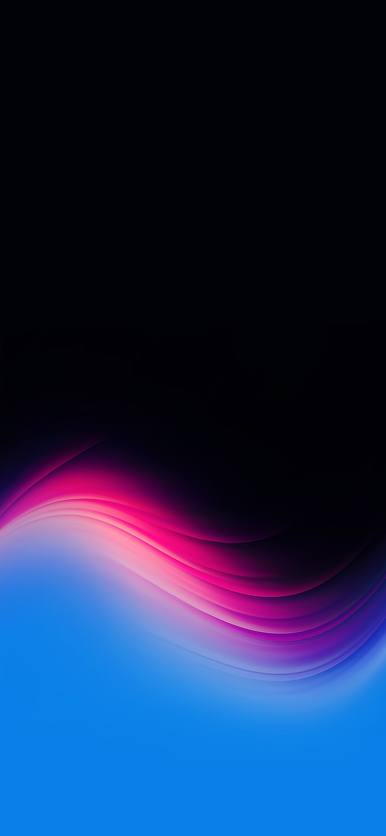 True black with colorful gradients wallpaper
