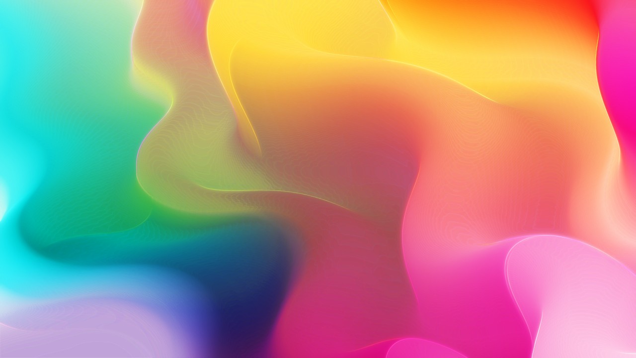 Colorful Smooth Gradient Wallpaper 3D Models. Free