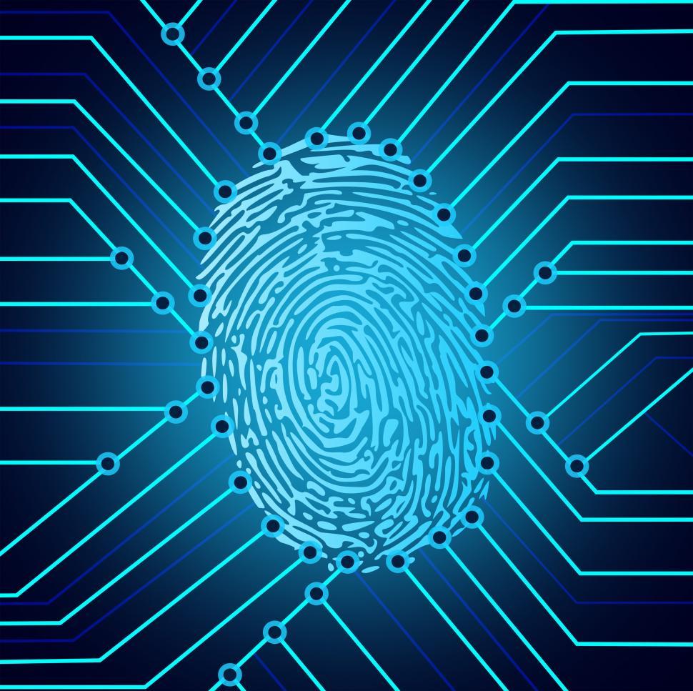 Free of Biometric fingerprint identification system electronics. Download Free Image and Free Illustrations