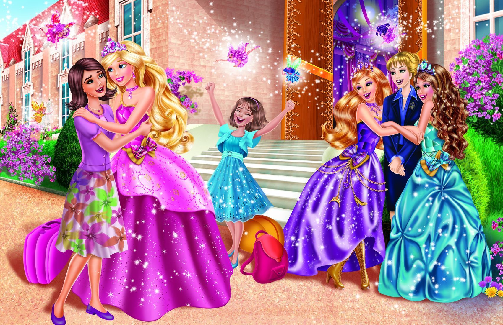 Download Barbie Princess Charm School Famous Cartoons Wallpaper