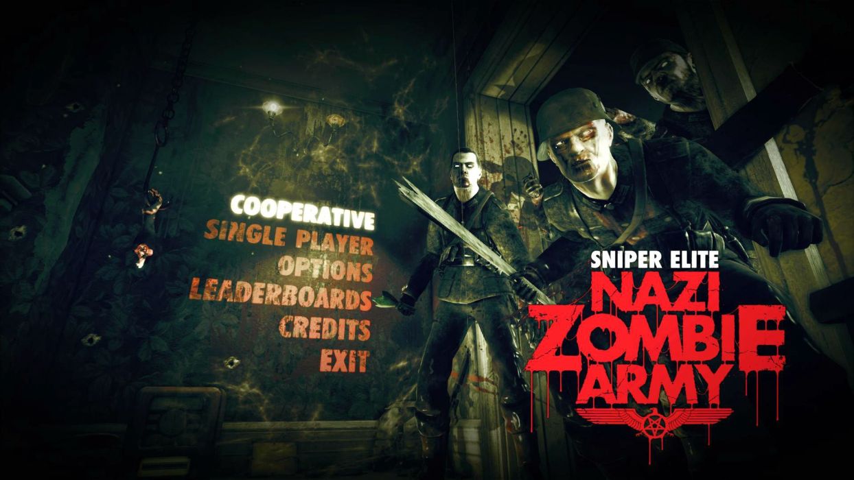 NAZI ZOMBIE ARMY TRILOGY Survival Horror Shooter Dark Action 1zatrilogy Apocalyptic Nazi Fighting Tactical Sci Fi Sniper Elite Poster Wallpaperx1080