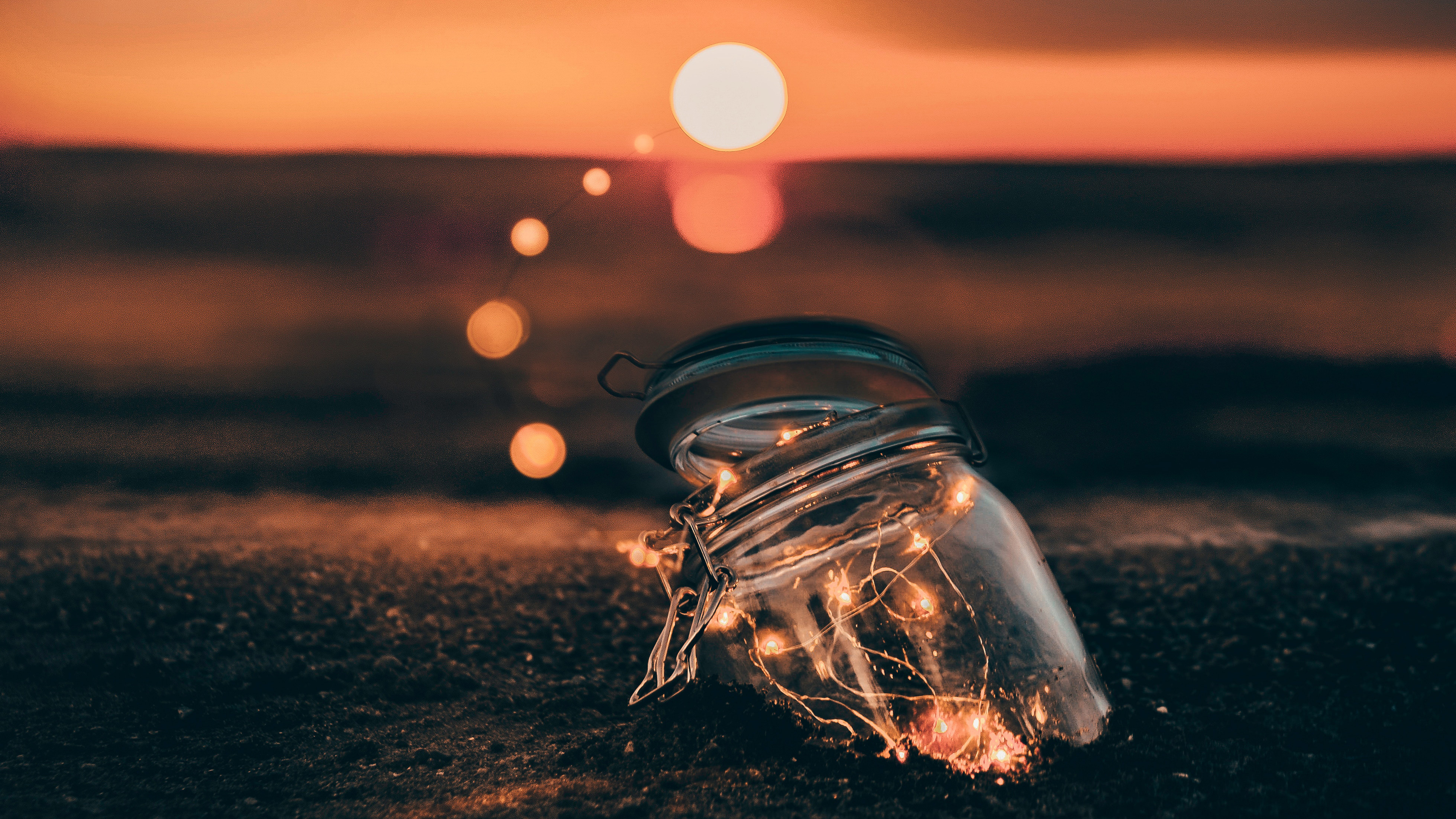 bokeh effect HD wallpaper, Background