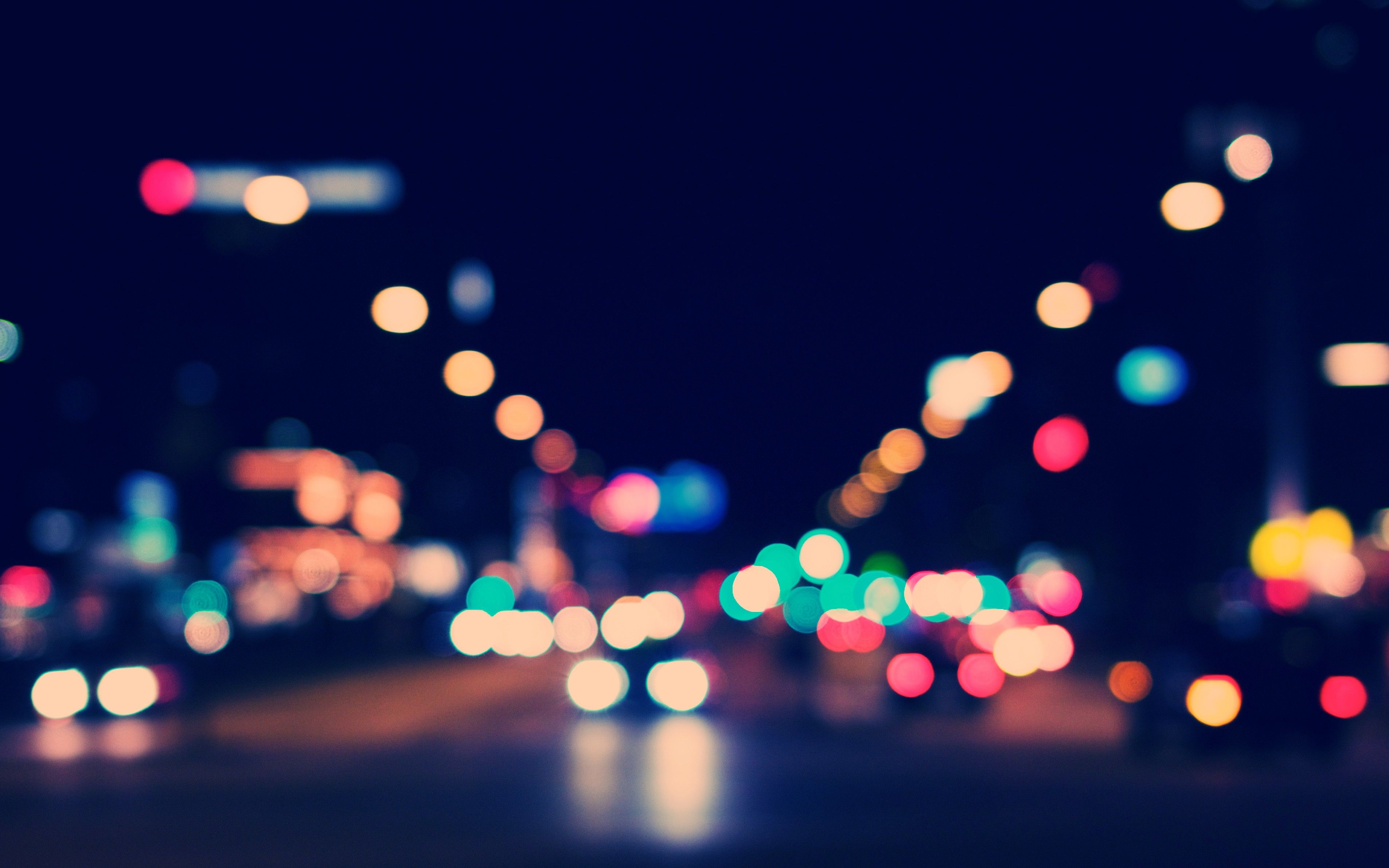 City Bokeh Wallpaper