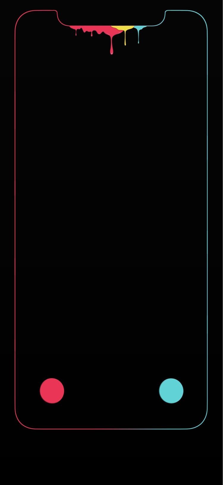Notch iPhone 11 Border Wallpaper