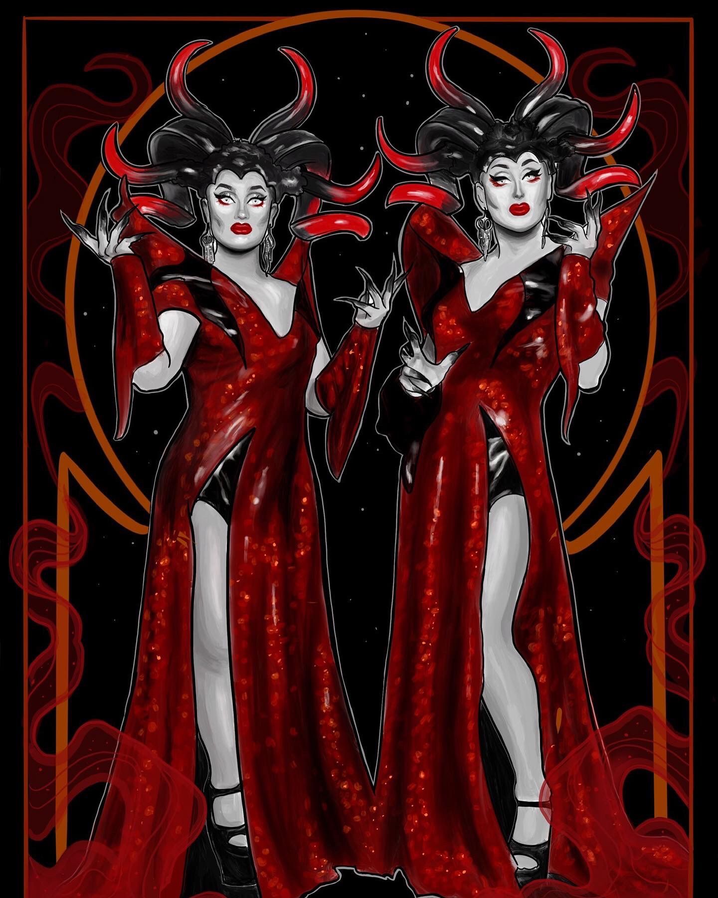 Boulet Brothers Dragula Poster Digital (Procreate) 2019. Brothers art, Boulet brothers, Vintage horror
