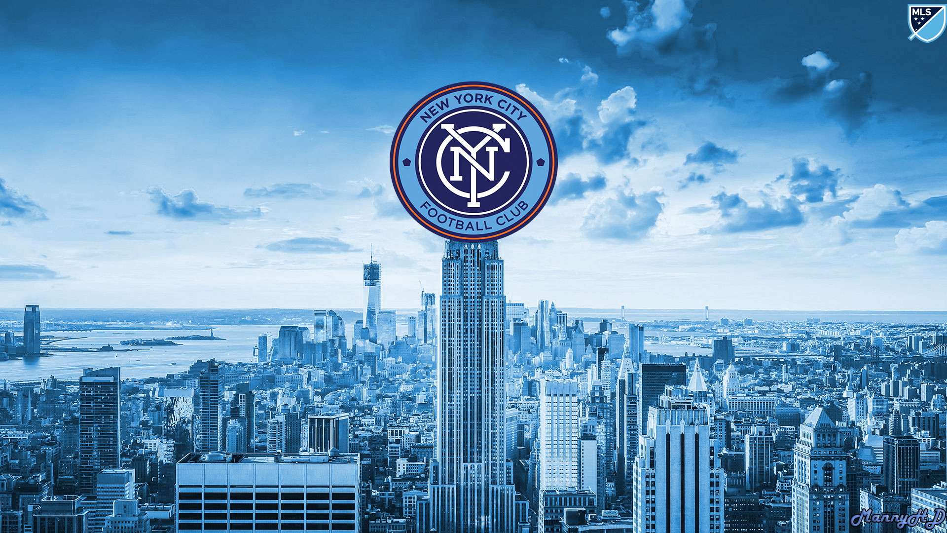 HD Background New York City FC Football Wallpaper