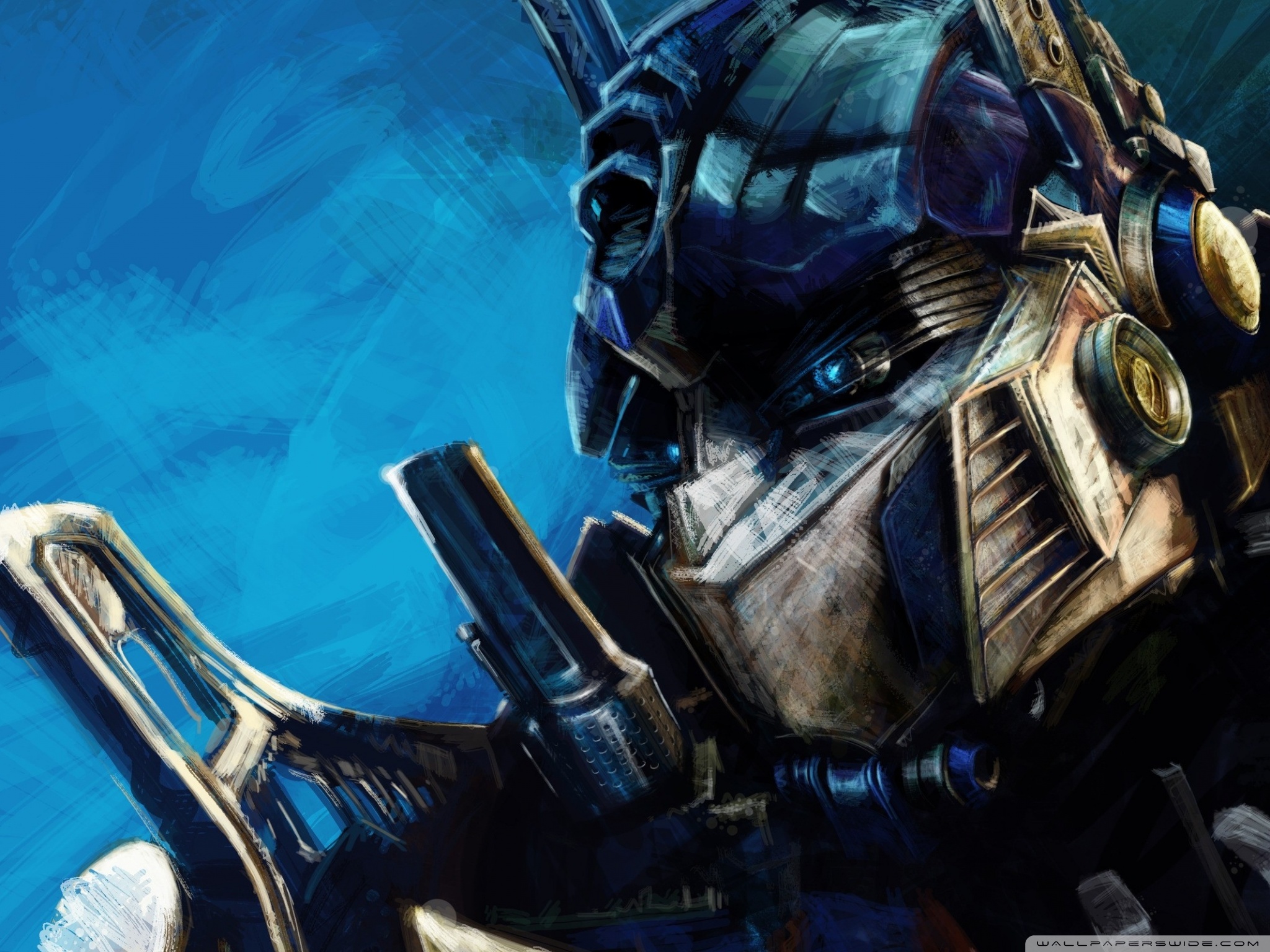 Transformers Optimus Prime Artwork Ultra HD Desktop Background Wallpaper for 4K UHD TV, Tablet