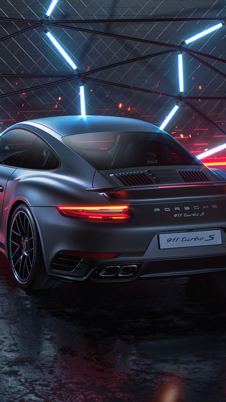 Porsche 911 Turbo S Ultra HD 4K Realme X3 Wallpaper