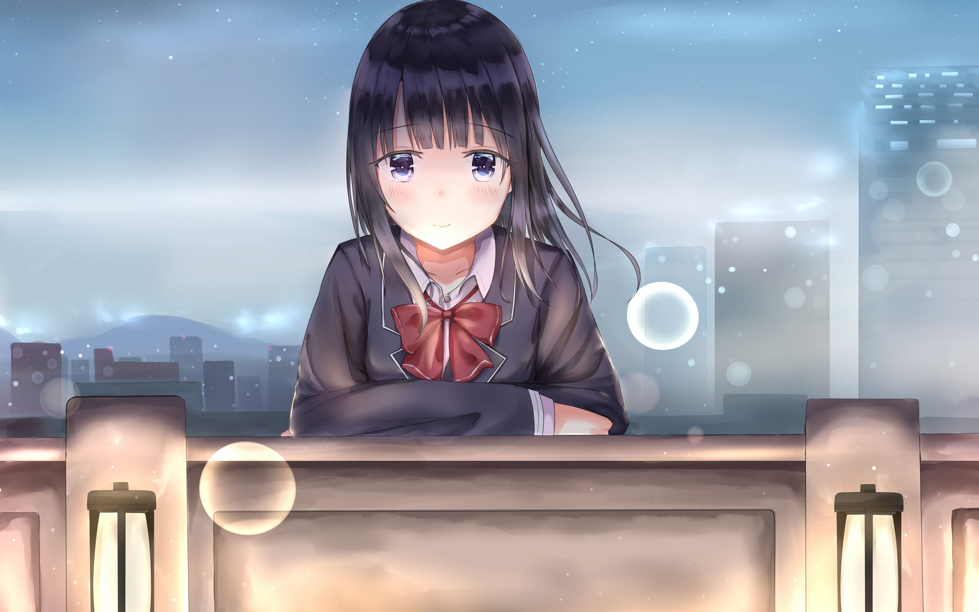 sad cute anime girl aesthetic