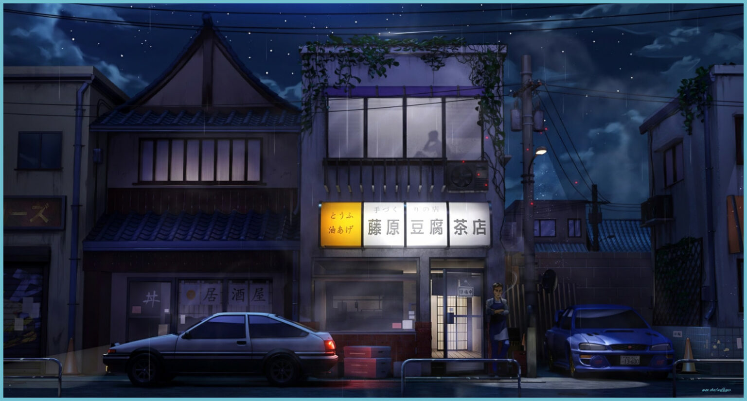 Steam Workshop::Cozy Anime Street Street Wallpaper