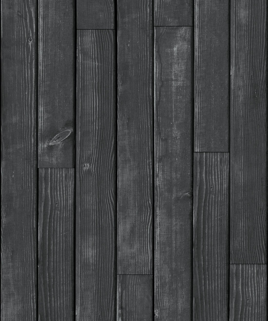 Black Wooden Boards Wallpaper • Timber Panelling