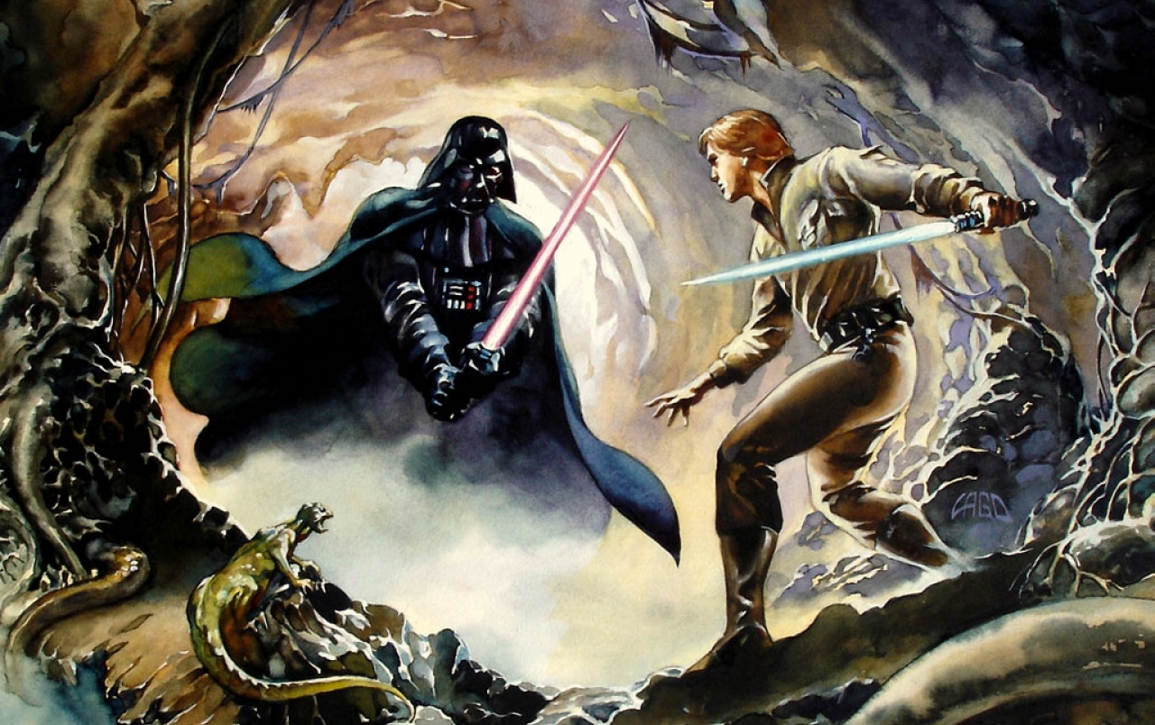 Luke Skywalker Vs Darth Vader Wallpaper In You Star Wars