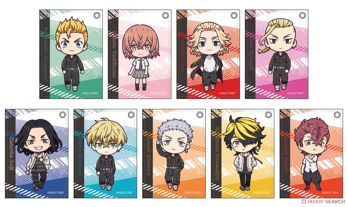 Tokyo Revengers Synthetic Leather Pass Case Kazutora Hanemiya Deformed Ver. (Anime Toy) Hi Res Image List