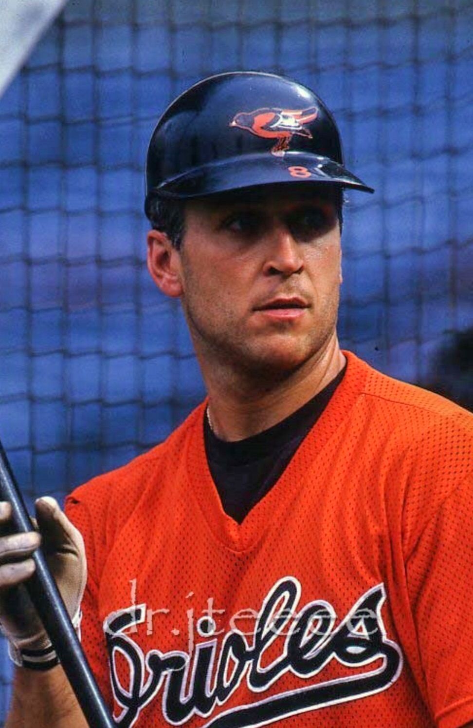 Download Cal Ripken Jr. in Vibrant Orange Jersey Wallpaper