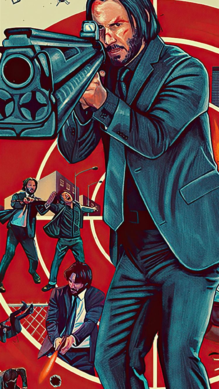 john wick dont set him off iPhone 8 Wallpaper Free Download