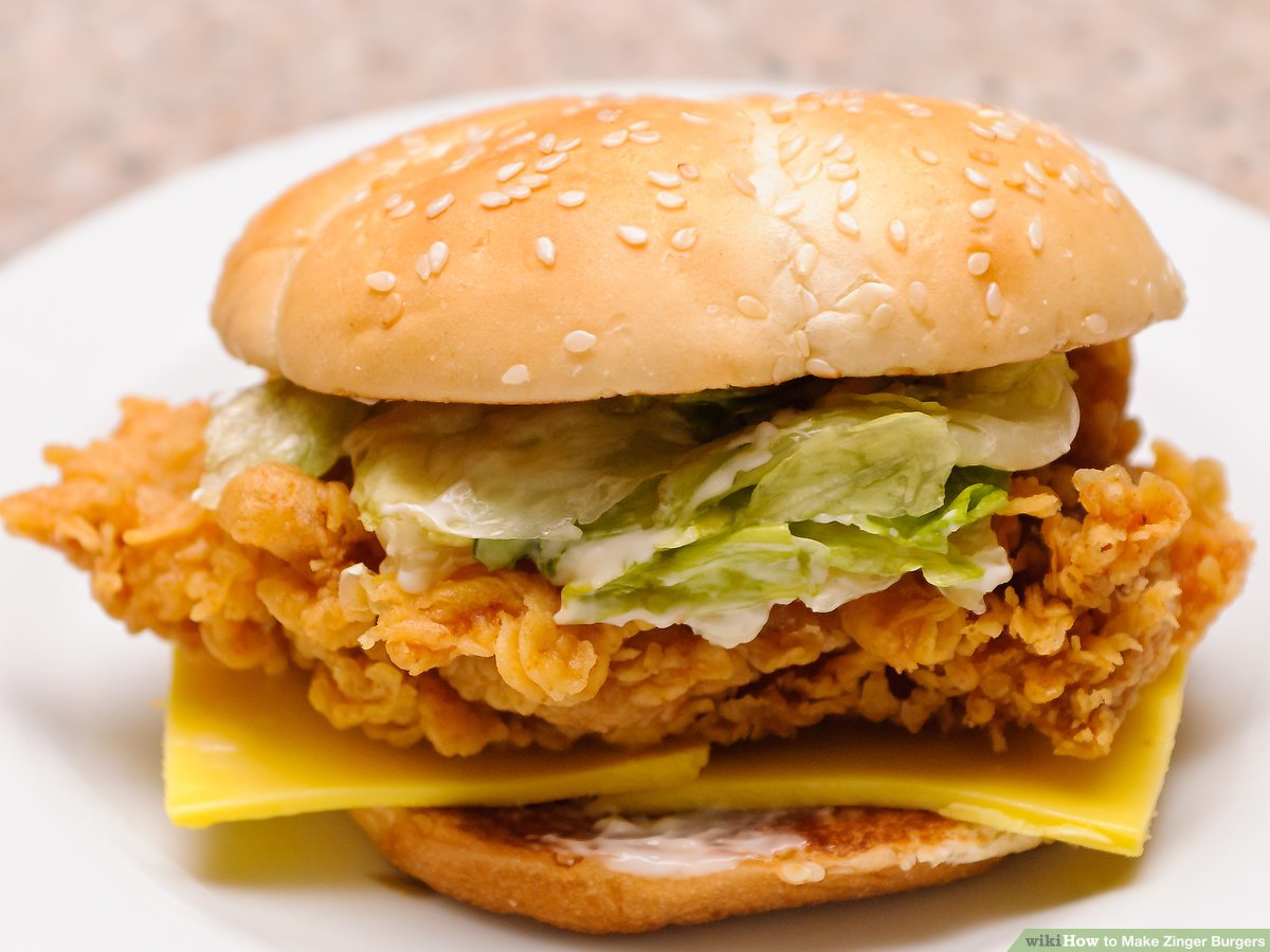 How to Make Zinger Burgers: 15 Steps (with Picture)