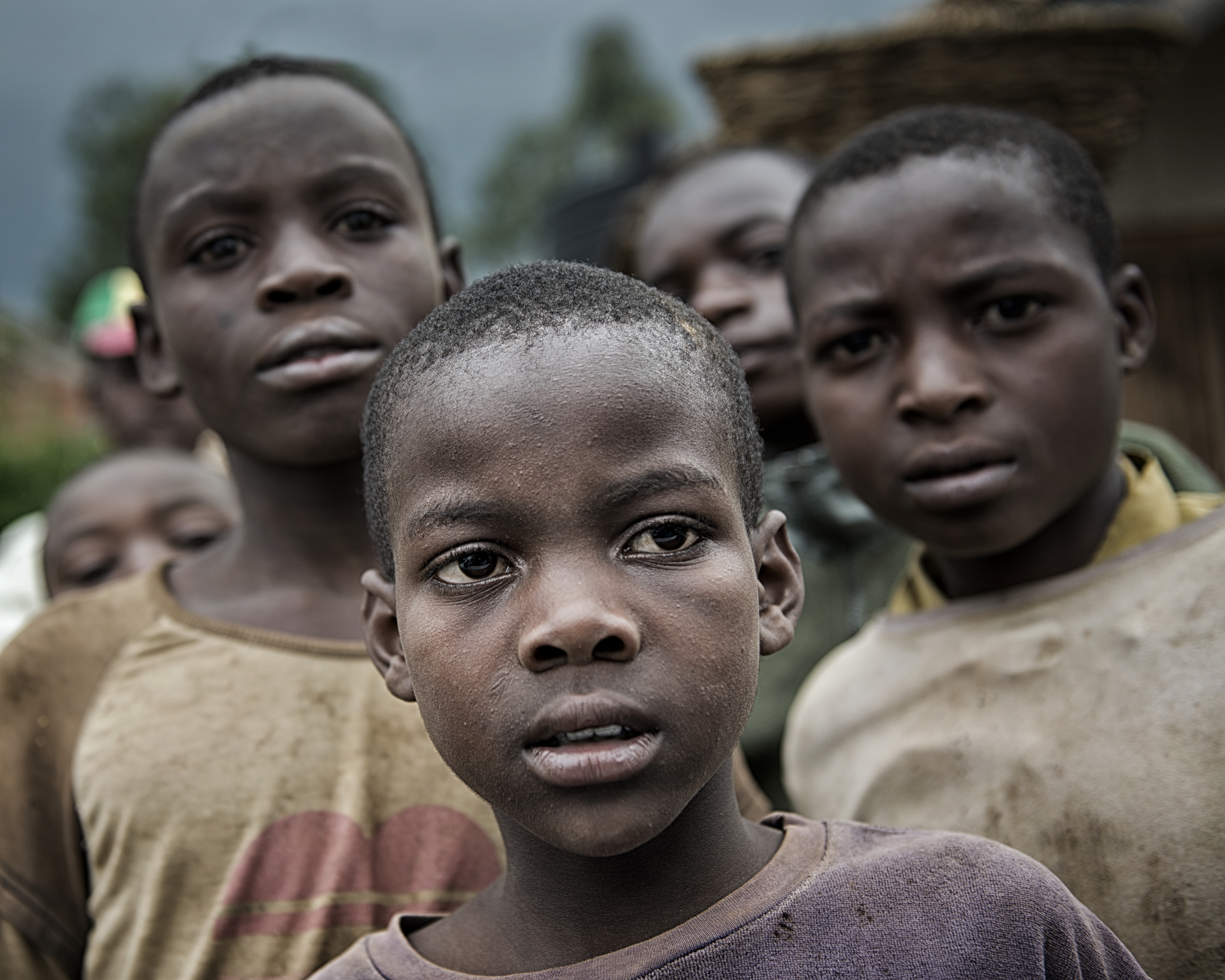 Wallpaper, face, temple, people, eyes, children, Africa, Person, head, Rwanda, boy, child, girl, smile, eye, human, boys, faces 6111x4889
