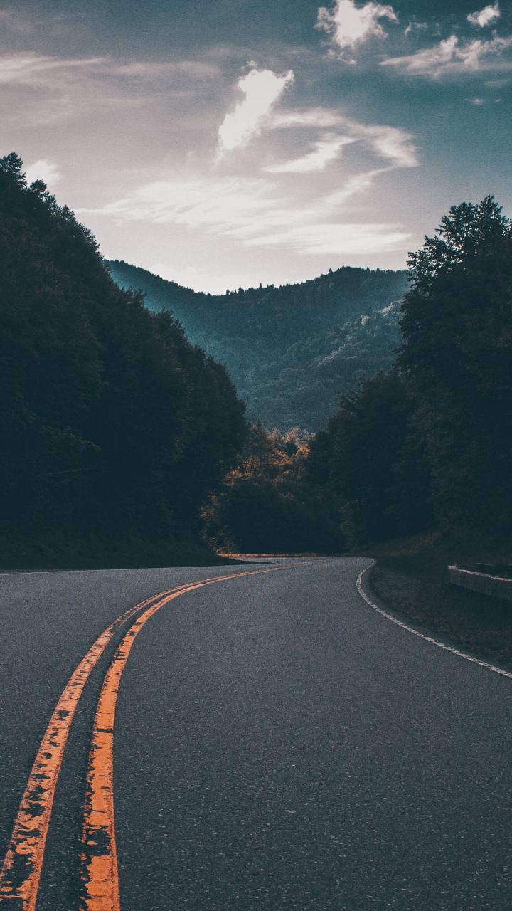 Highway, road, nature, tree, mountains, 720x1280 wallpaper. Landscape photography, Nature photography, Landscape