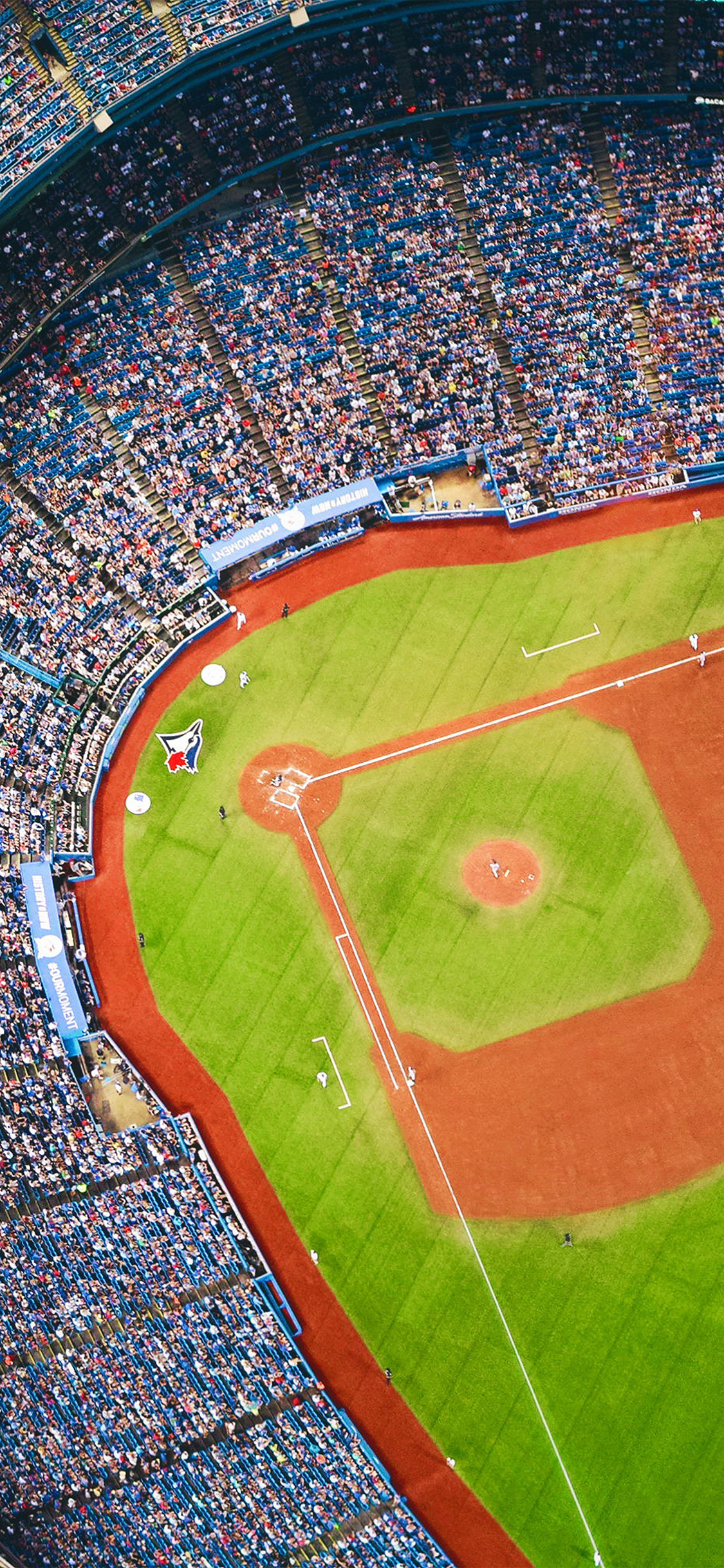 iPhone X wallpaper. bluejays baseball mlb field sports