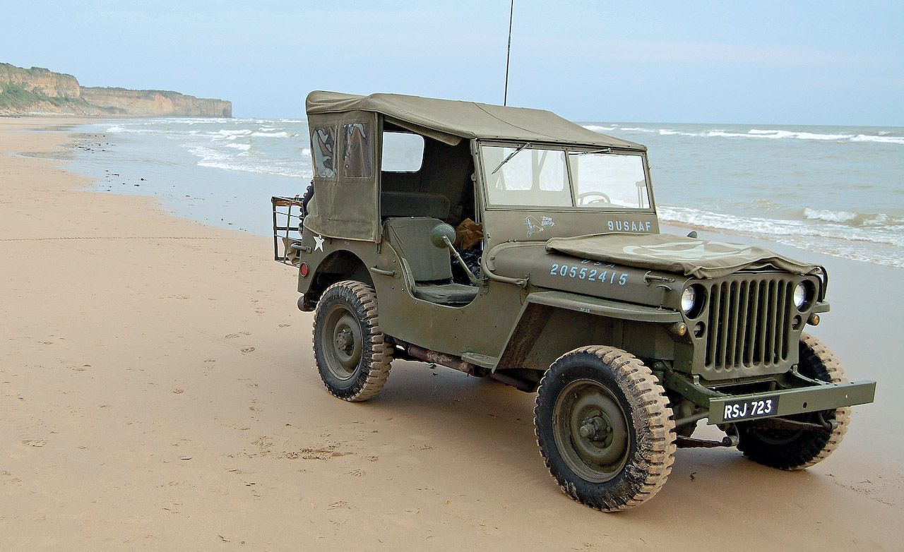 Storming Normandy in a World War II Jeep