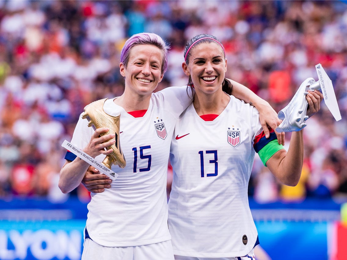 Picture of the US Women's National Soccer Team During the World Cup