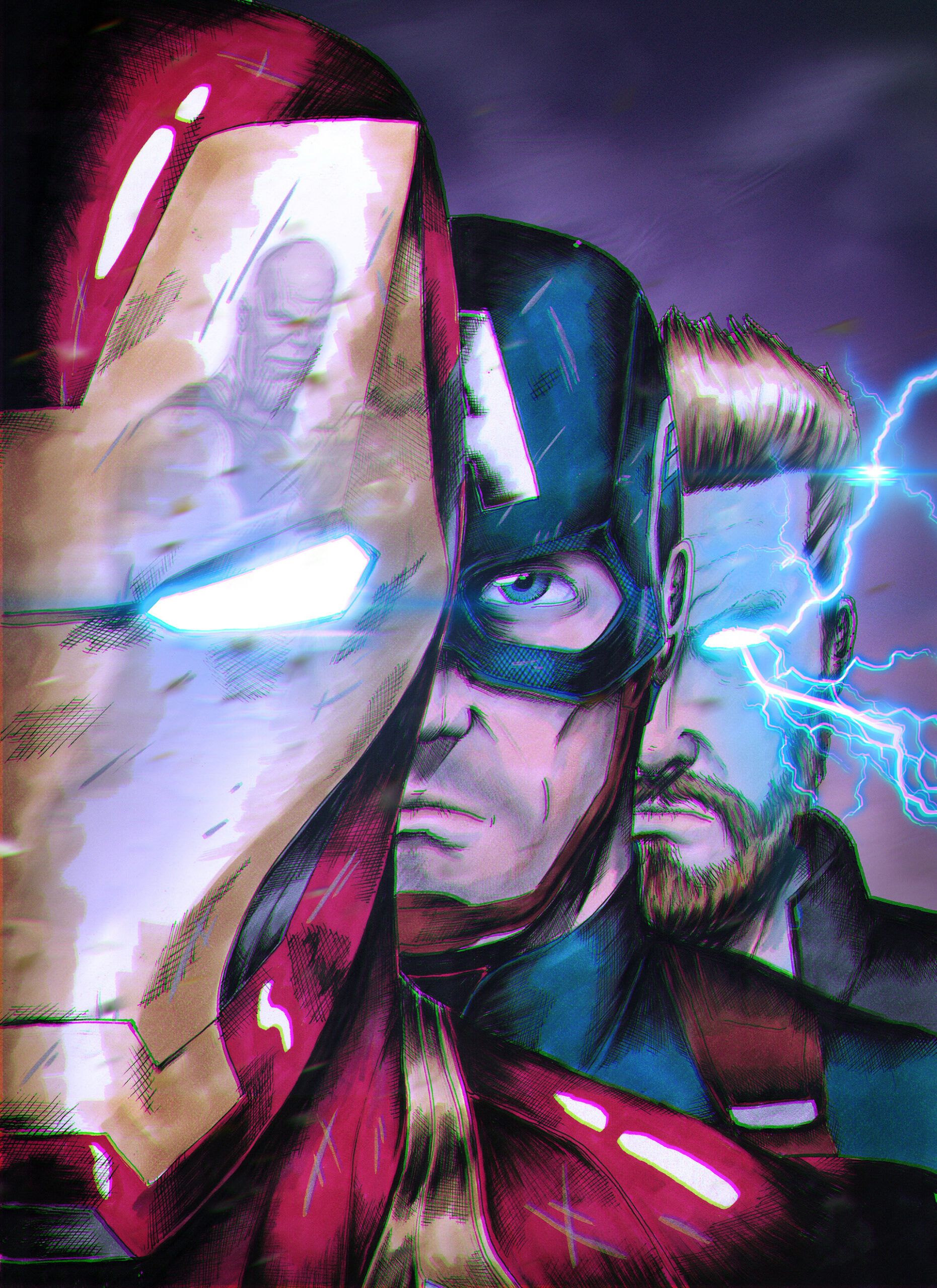Lovely Wallpaper Avengers Endgame Trinity Ironman Cap Thor. Captain america wallpaper, Marvel captain america civil war, Thor vs thanos