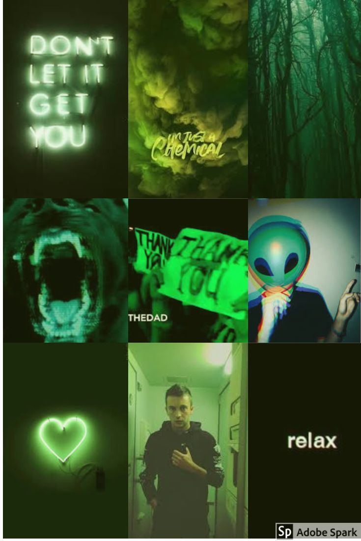 Neon Green Vlone Wallpaper