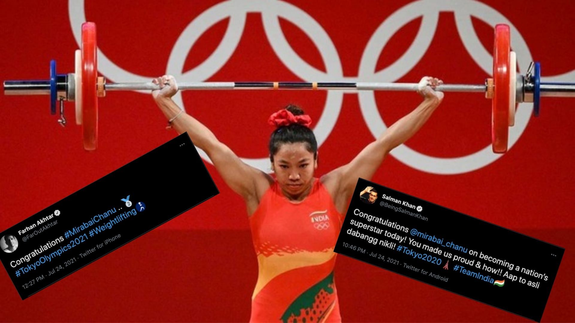 Salman Khan, Akshay Kumar, Taapsee Pannu Cheer for Mirabai Chanu's Win at the Tokyo Olympics