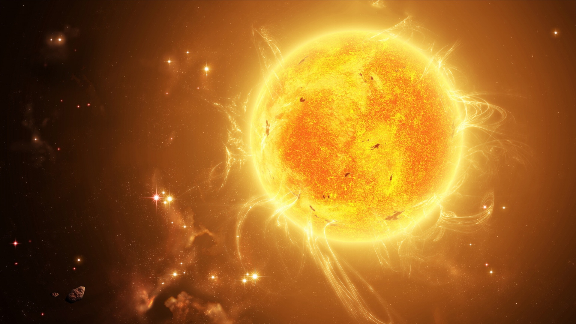 Sun Space Wallpaper 12473