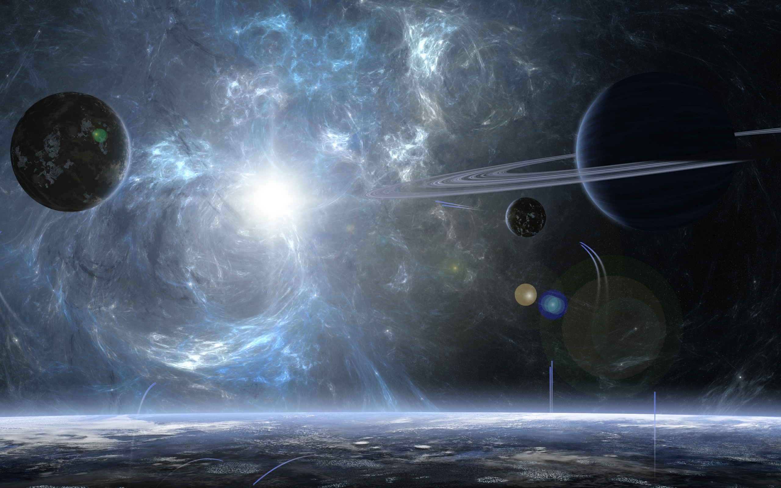 Planet, Space, Sun, Stars, Fantasy Wallpaper & Background Image