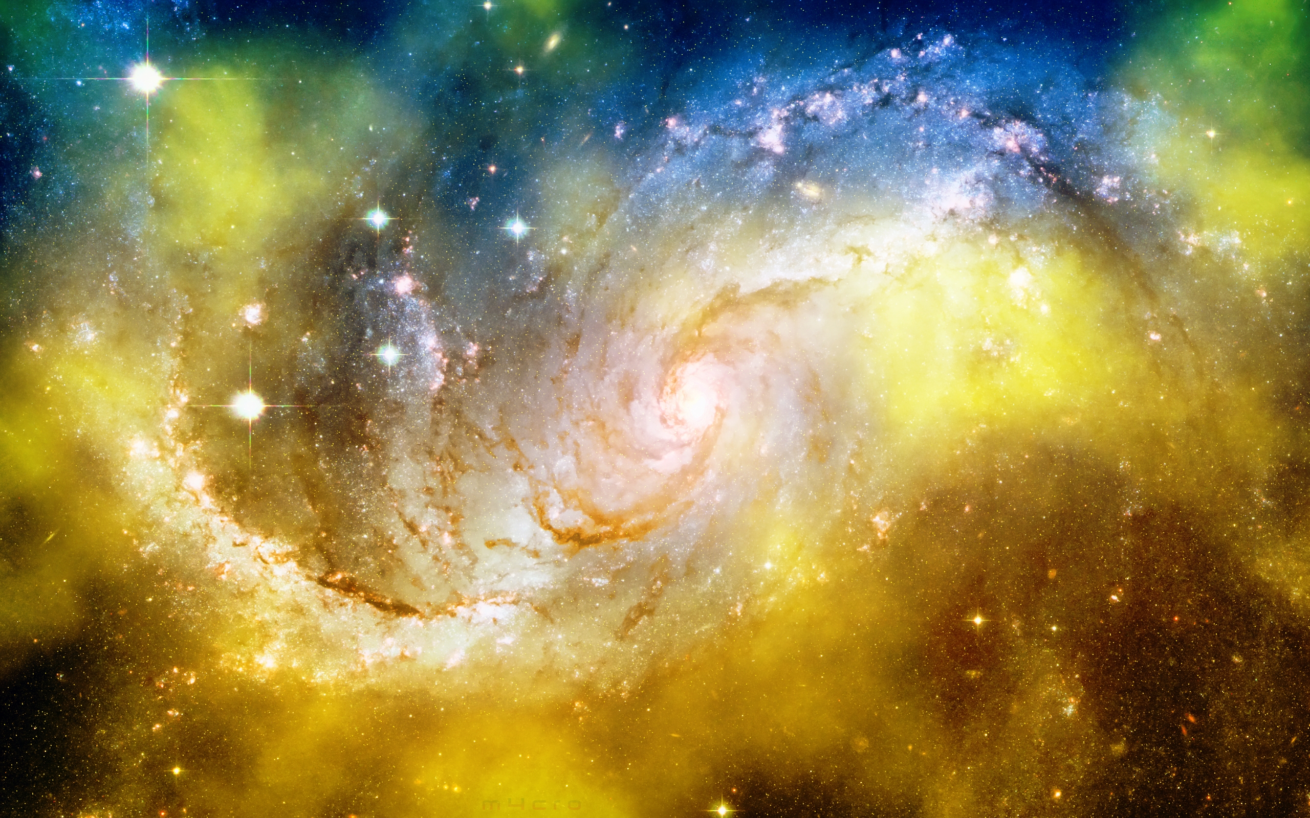 Yellow Galaxy Wallpapers - Wallpaper Cave